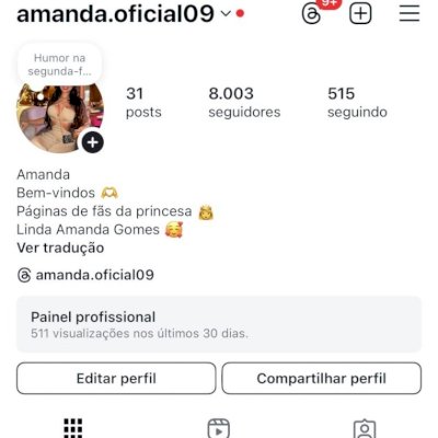 Conta do Instagram de 7.5 mil a 8mil seguidores ✅