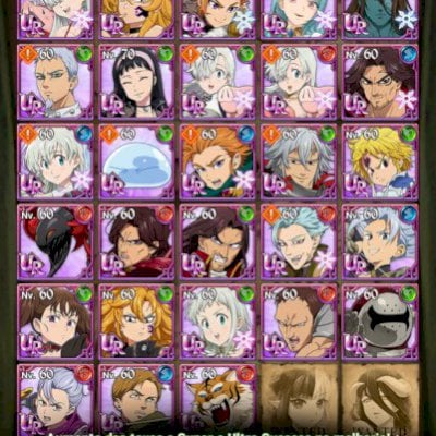 Conta 7DS 7kk vc, a grande maioria dos festivais ativos(Meli purg e escanor 6/6)