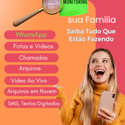 Monitoramento Familiar com acesso a Redes Sociais, Videos e Fotos e muito mais