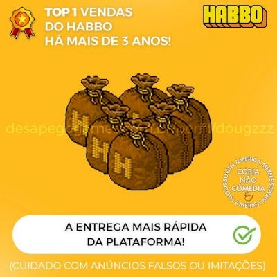 SACOLA 20 CAMBIOS - HABBO HOTEL (20 MOEDAS)