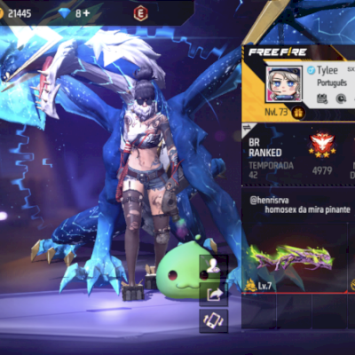 Conta de FF lvl 73 com muitas skins!