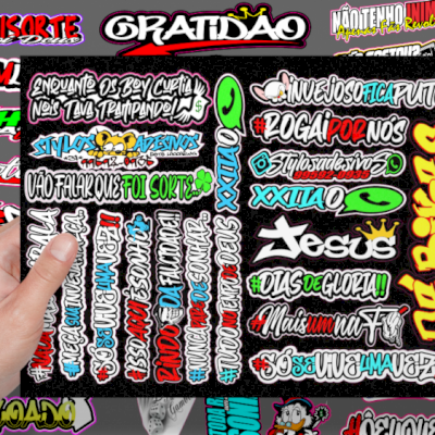 Pack vetores adesivos personalizados exclusivos