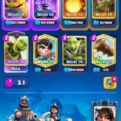 CONTA DE CLASH ROYALE/ 10K DE TROFÉUS/ +10 EVOS/ TODAS AS CARTAS E TROPAS DE TOR