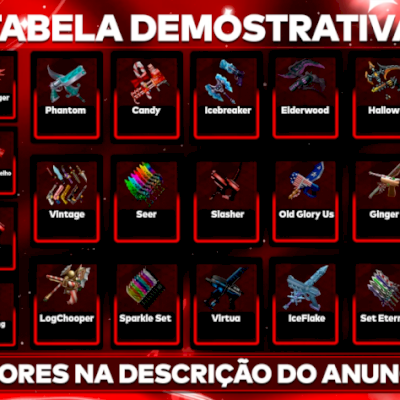 [PROMOÇÃO] FACAS GODLY | SETS | Murder Mystery 2 | MM2 | Roblox
