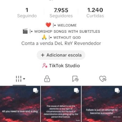 Tiktok 8k seguidores, troca nome e tem promover  (Leia a descrição)