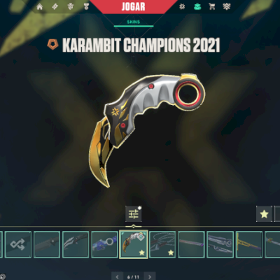 CONTA CHAMPIONS 2021 E SKINS TOP