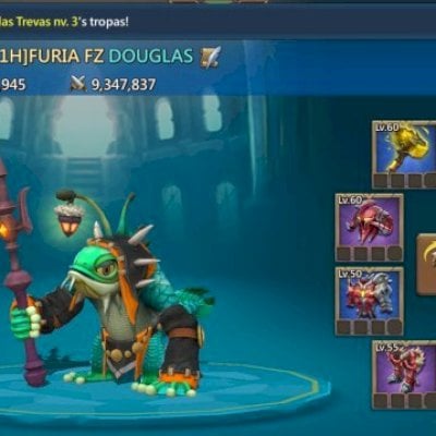 Conta com t 5 desbloqueada e quase 1 milhão de t4 de cada