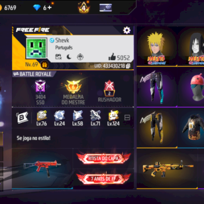 VENDO CONTA FREE FIRE LVL69