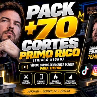 PACK +70 CORTES PRIMO RICO - SHORTS SEM MARCA DÁGUA