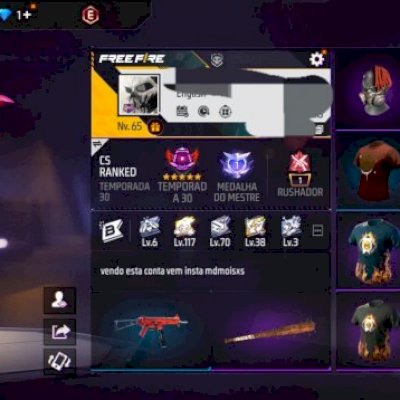 Vendo conta rara com 3 passe e vários intens desejados do jogo.
