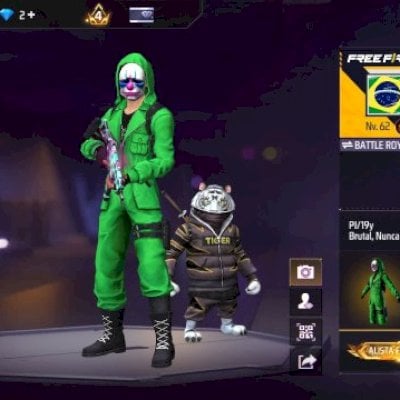 CONTA FREE FIRE NIVEL 62