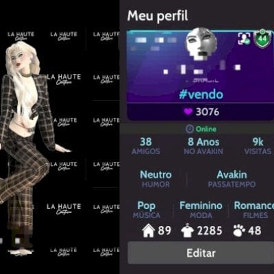 CONTA RARA FEMININA AVAKIN LIFE 8 ANOS ENTREGA IMEDIATA