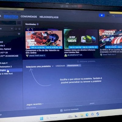 Conta steam com varios jogos, fifa 25, DBZ, RDR2, F1 24 e outros.