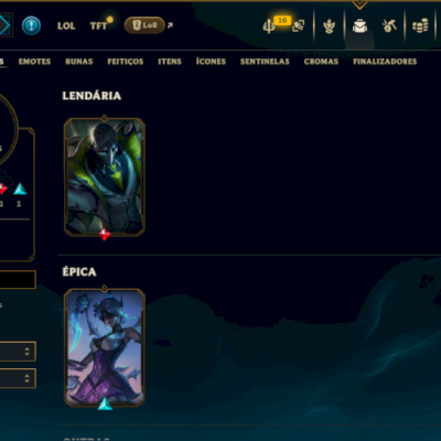 Diamante 3 com 40 Champs e 12 Skins