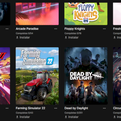 Conta EPIC GAMES com 253 jogos +2000 reais