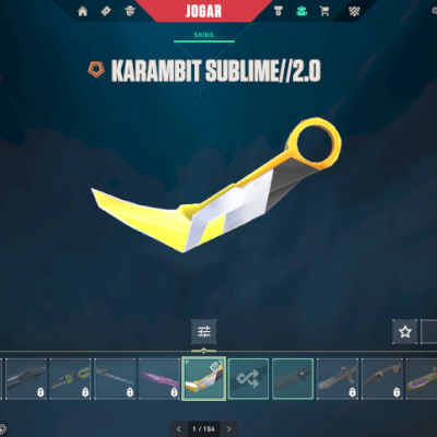 CONTA KARAMBIT SUBLIME E VANDAL SINGULARIDADE