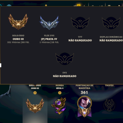 Ouro 3 com 115 Champs e 76 Skins