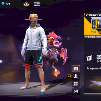 Conta free fire com punho fadinha