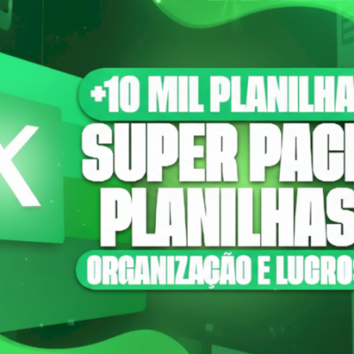 Pack Premium +10K Planilhas Editáveis No Excel - Serviços Digitais