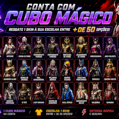 CONTA CUBO MAGICO LV 15OU+ +TROCA NICK + 20K DE OURO [NO SEU EMAIL]