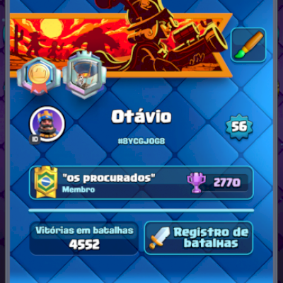 Conta Clash Royal Muito upada