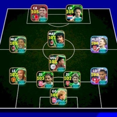 CONTA EFOOTBAOL, BRABA DO RONALDINHO GAÚCHO 105 CR7 105 , GULLIT 107