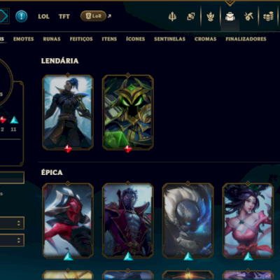 Bronze 1 com 90 Champs e 34 Skins ( Mais de 100 Jogos )