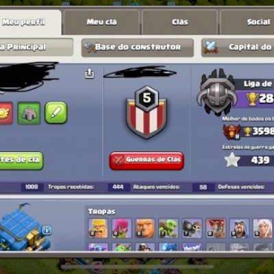 Conta de clash of clans cv 12 Semi full