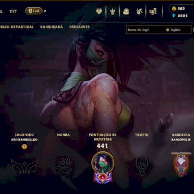 Conta LoL LVL  363 Com 150 skins e pequenas lendas