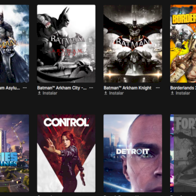 Conta com vários jogos +Fortnite com várias skins +Rocket league Platina