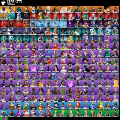 CONTA FORTNITE TRYHARD 240 SKINS