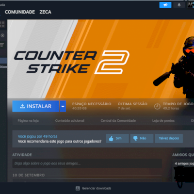 Conta Steam +500 Reais Gastos! Com Jogos Caros e Assinaturas! Full Acesso!