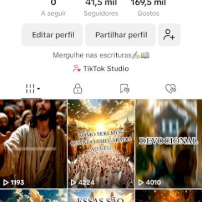 Conta religião dark 41k organico