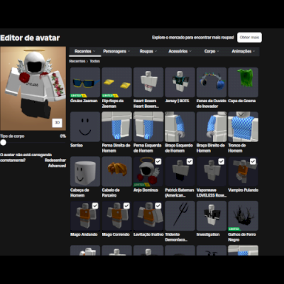 Conta com Varios limiteds, contendo até dominus, (Boa em muitos jogos).