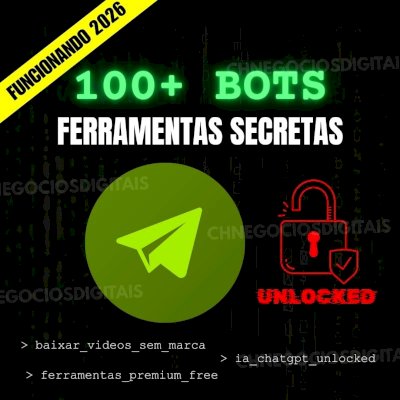 🔥 Pack 100+ Bots Telegram: Automação, Scripts e Ferramentas Ocultas para Gamers