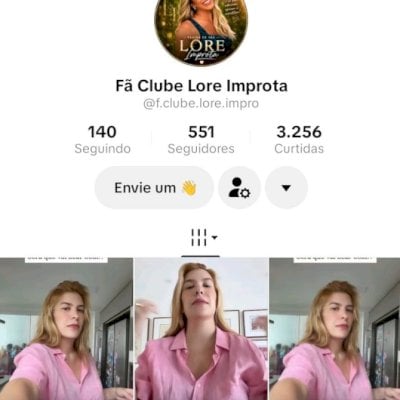 Vendo conta do tik Tok engajada