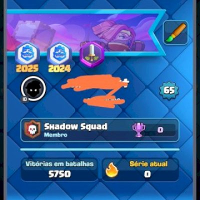 Conta Clash Royale, boa para leader