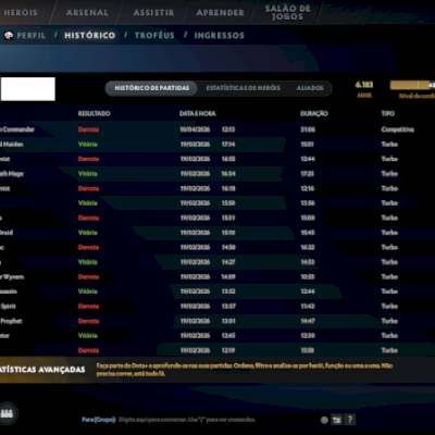 CONTA IMMORTAL 6188 MMR - 12000/12000 BEHAVIOR - VÁRIAS SKINS