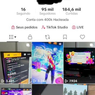 Conta com 95k de seguidores reais