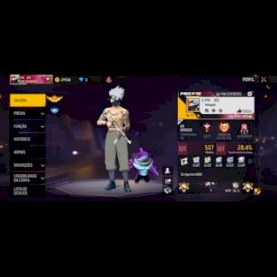 Conta gemada de Free fire