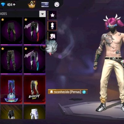 Conta de free fire gemada promoção