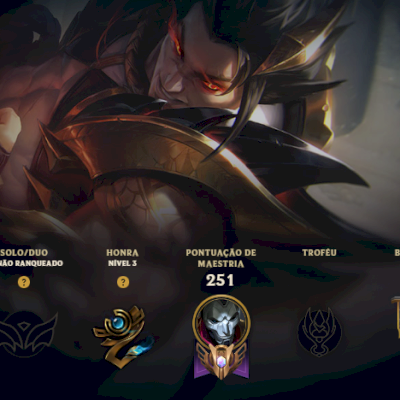 Conta LOL Unranked lvl 176, 87 SKINS conta de 2017 + Valorante