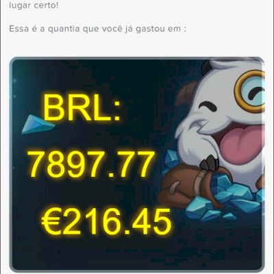 Conta criada em 2015 | 901 skins | +9k reais gastos