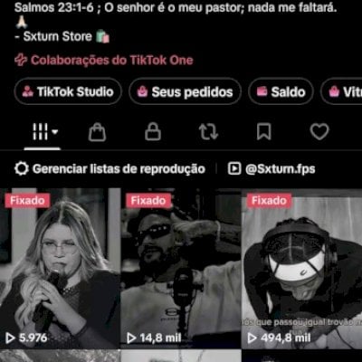 conta de tiktok