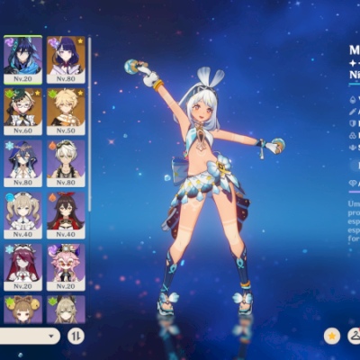 GENSHIN IMPACT - AR53, 13T5 Mualani C1, Yelan, Shogun, Kazuha, Mizuki, Emilie...