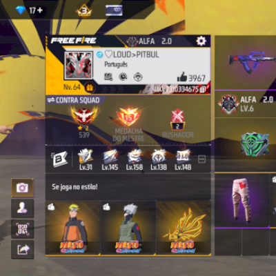 Conta de free fire