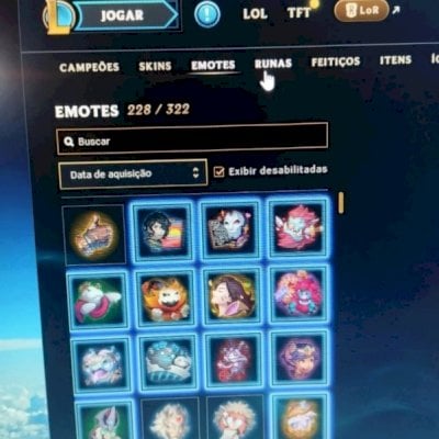 Conta league of legends de 2017