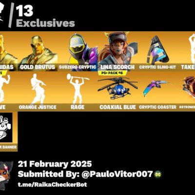 Conta do Fortnite com Midas Gold e muitas skins