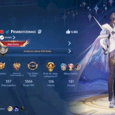 Conta HOK — +150 estrelas, várias skins e todos os heróis do game.