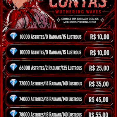 💫 WUTHERING WAVES> Contas Rerrol Mais De 70.000 Astrites